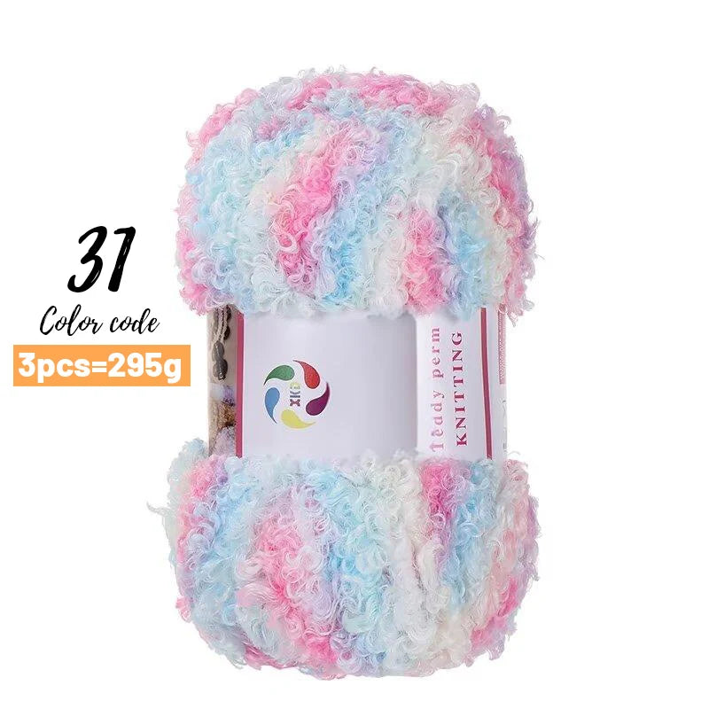 Yarn, Teddy-Style Faux Fur for Scarves, Sweaters, Bags & Cozy Home Crafts