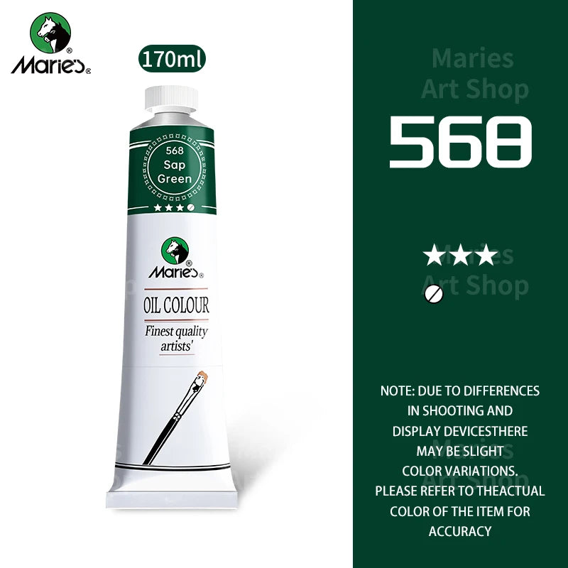 Oil Paint Large Tube, Marie's 170ml — 16 Colors, Artist Grade