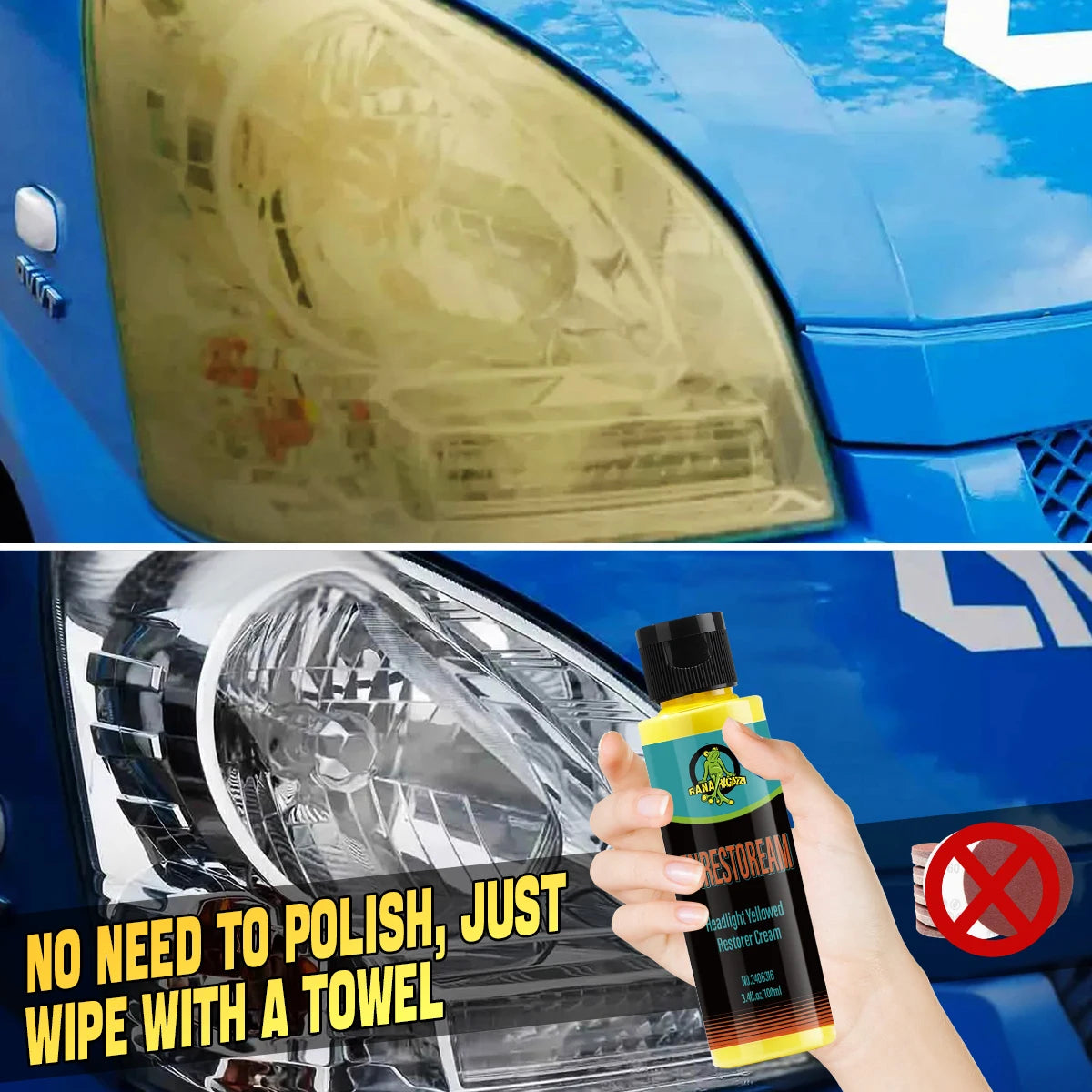 Car Headlight Liquid Polymer Polisher Premium Quality Replacement Accessory