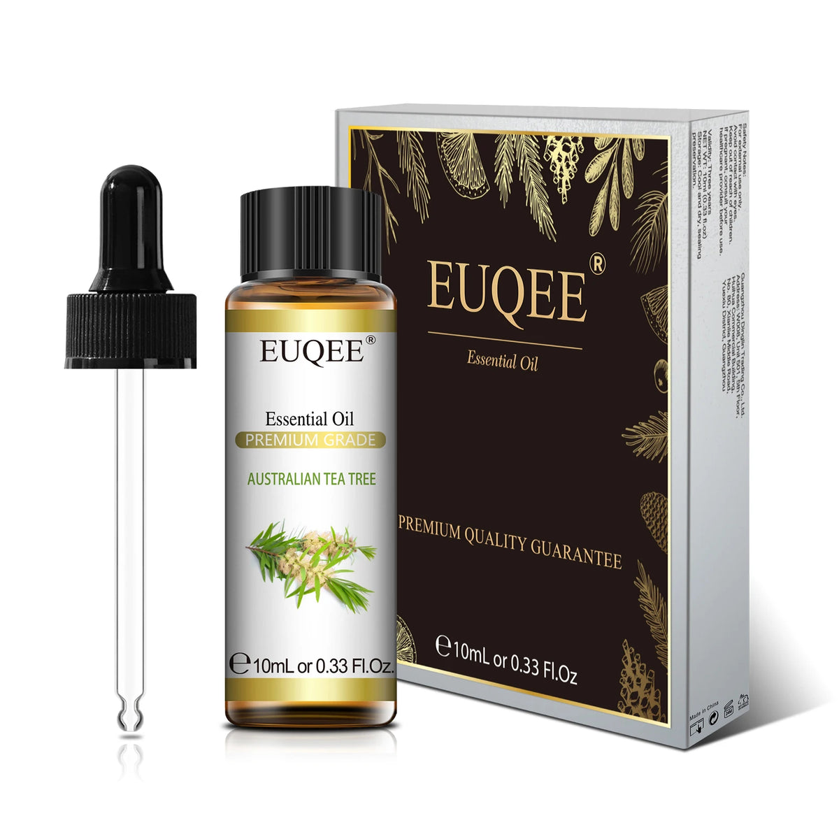 EUQEE Pure Essential Oil 10ml 31 Scents Dropper Diffuser Candle Soap Massage