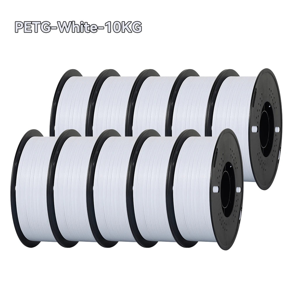 3D Printer Filament PETG 10KG 1.75mm Tangle-Free 20 Colors KINGROON
