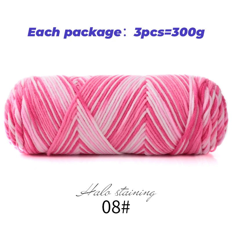 Yarn, Multicolor for Handmade Sweaters, Scarves, Blankets & Crochet Crafts