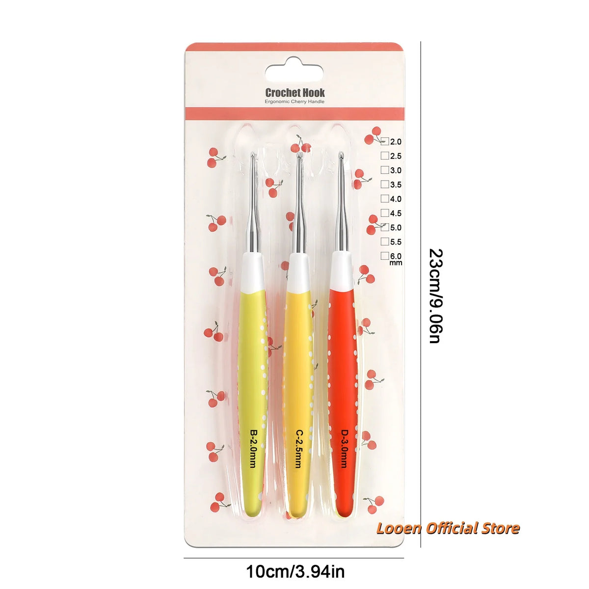 Crochet Hooks, Aluminum for Handmade Yarn & Beginner Needlecraft Projects