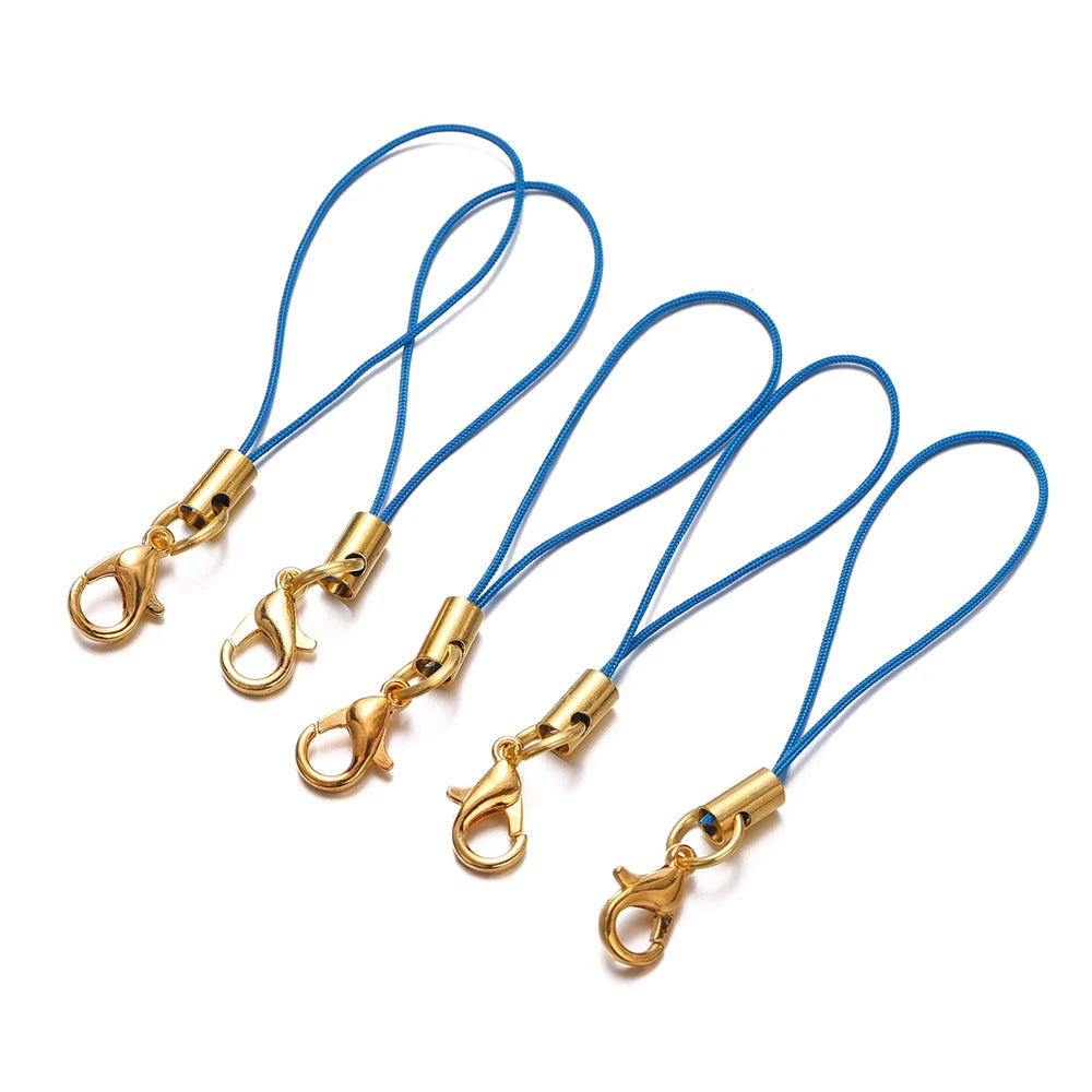 Keychain Cords with Lobster Clasps Lanyard Straps DIY Jewelry Making