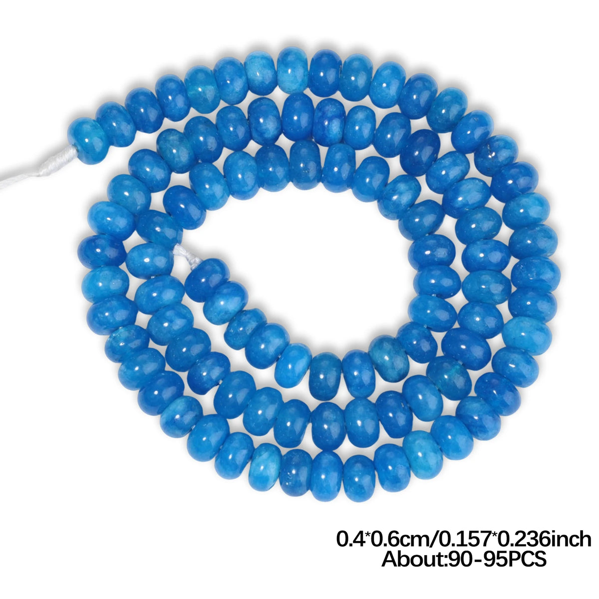 Stone Beads Morganite-Style Jade Abacus Rondelle for DIY Jewelry Making