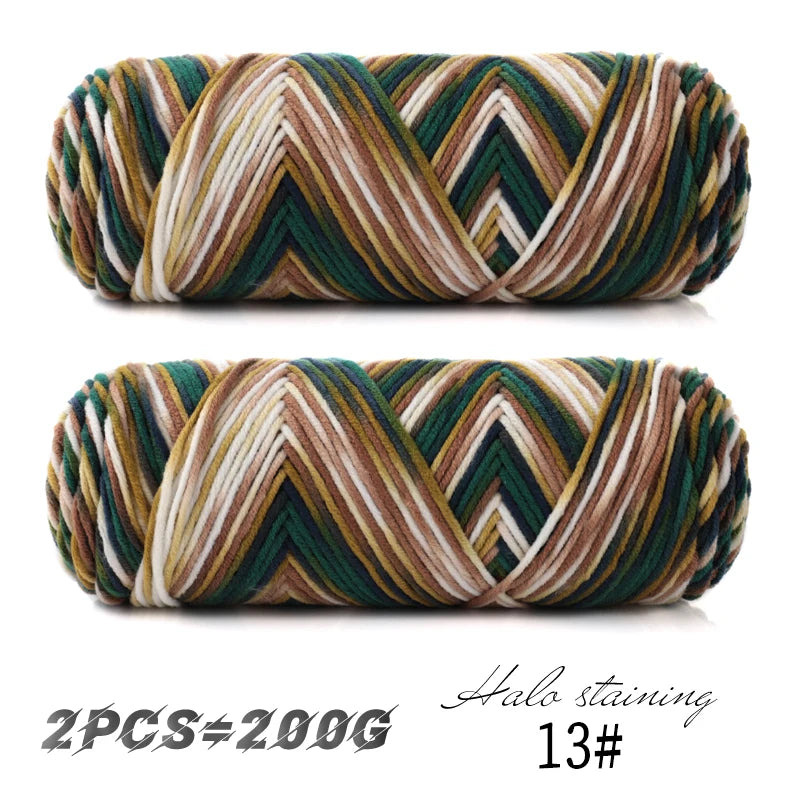 Yarn, Colorful for Hand Knitting Scarves, Sweaters & Crochet Projects