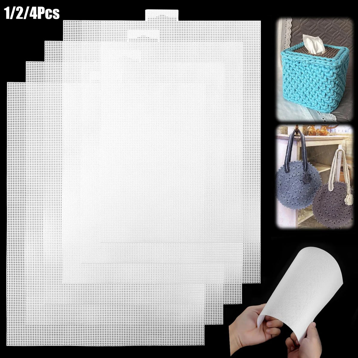 Plastic Canvas Sheets, 14-Count for Cross-Stitch & Handmade Needlecraft