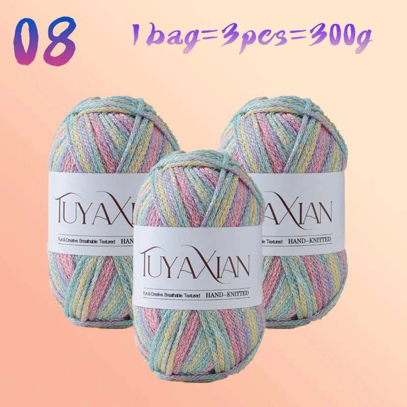 Yarn, Starlight Glitter Effect for Crochet Bags, Hats, Cushions & Crafts