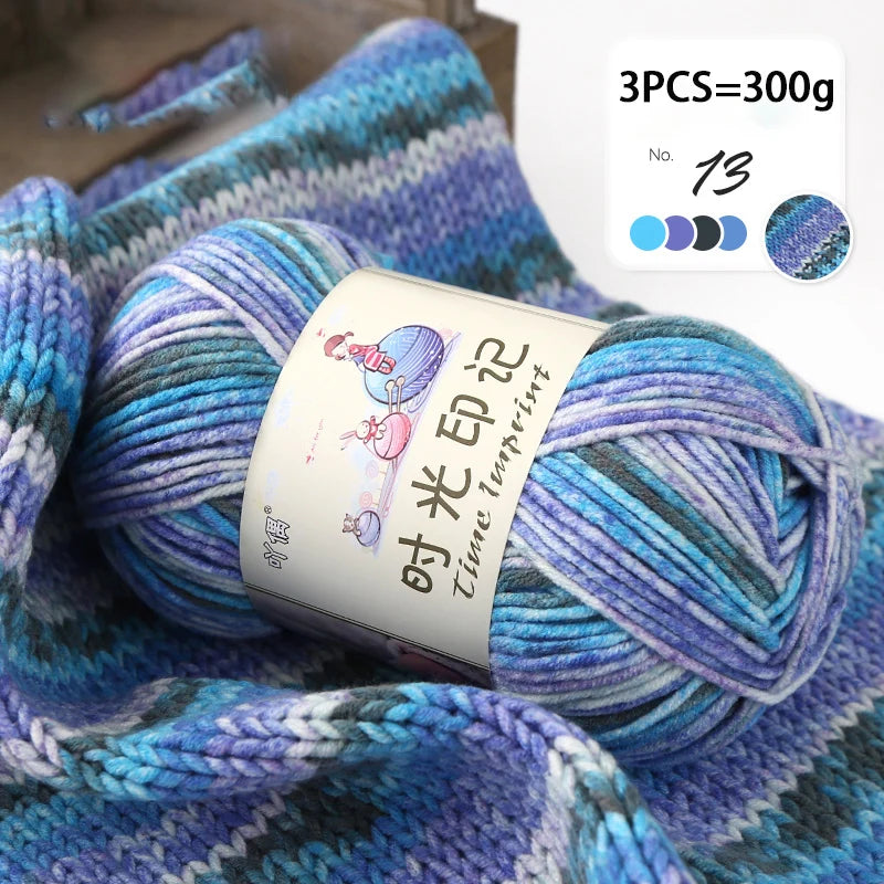 Yarn, Colorful Gradient for Sweaters, Coats, Gloves, Bags & Blankets