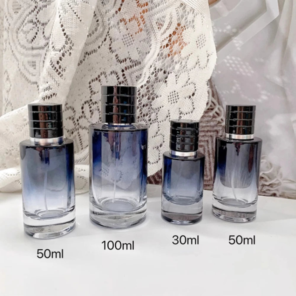 Perfume Spray Bottle Empty Gradient Glass Refillable Travel Atomizer