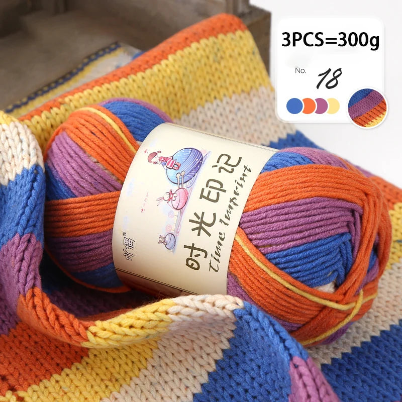 Yarn, Colorful Gradient for Sweaters, Coats, Gloves, Bags & Blankets