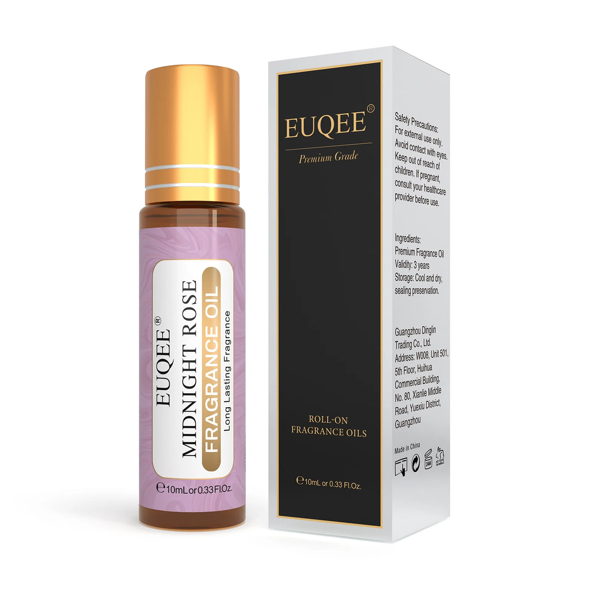 EUQEE Women's Roll-On Perfume Oil 10ml 31 Scents Alcohol-Free Long-Lasting