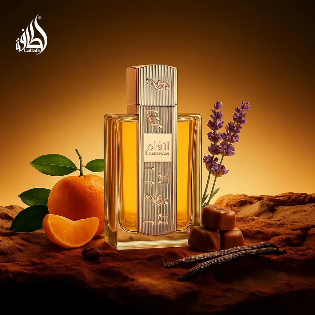 Lattafa Angham Unisex Eau de Parfum 3.4 oz Vanilla Amber Lavender Perfume Spray