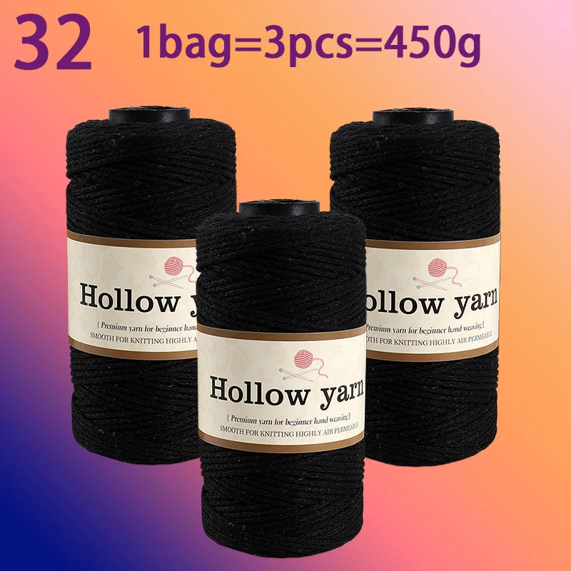 Yarn, Hollow Cord for Bags, Storage Baskets, Floor Mats & Hanging Crafts