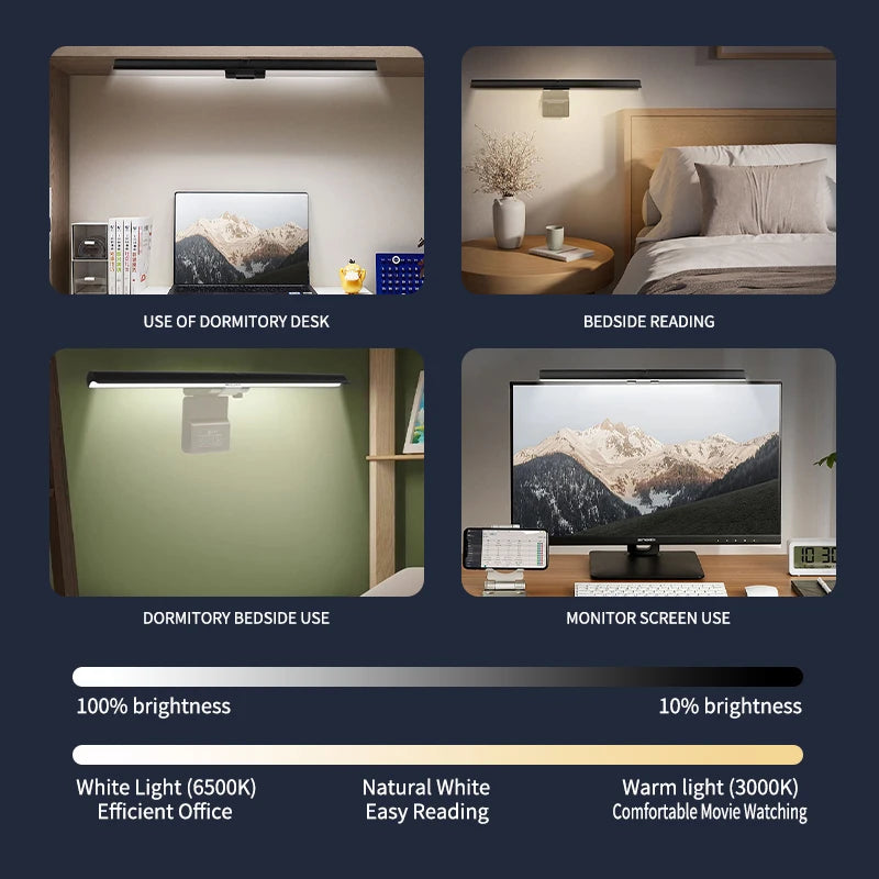 Screen Hanging Light 30CM 11.8" LED Computer Monitor Light Bar Desk Lamp
