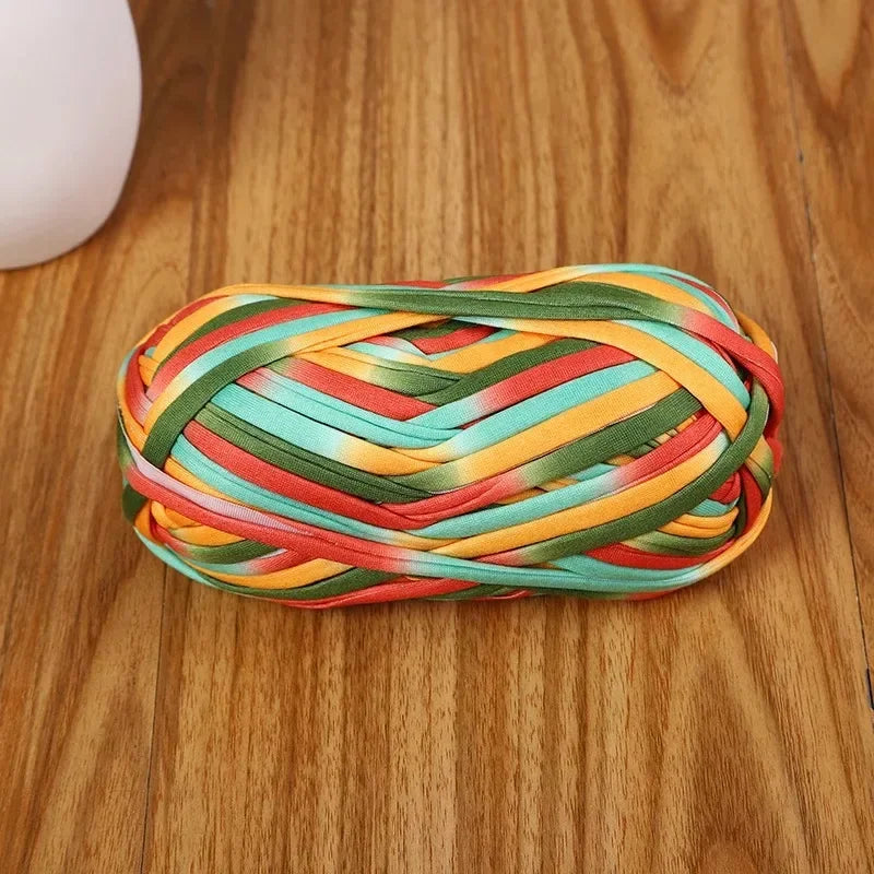 Yarn, Candy-Color Fabric Strip for Crochet Bags, Slippers & Handmade Crafts