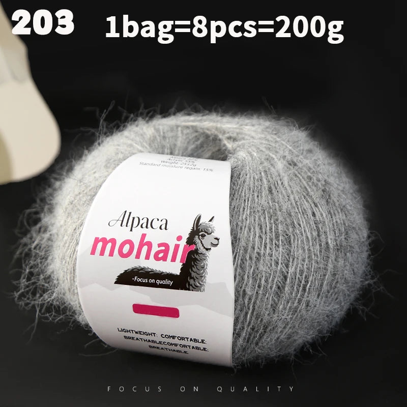 Yarn, Long-Pile Texture for Knitting Gloves, Hair Ties & Creative Crafts