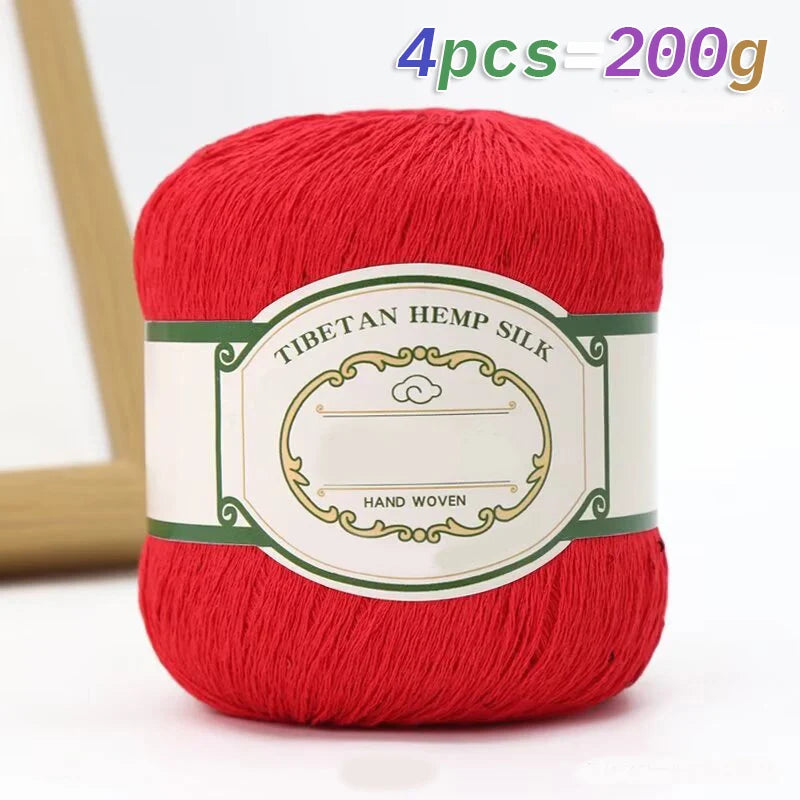 Yarn with Sequins for Openwork Crochet Shawls, Hats & Summer Knitwear