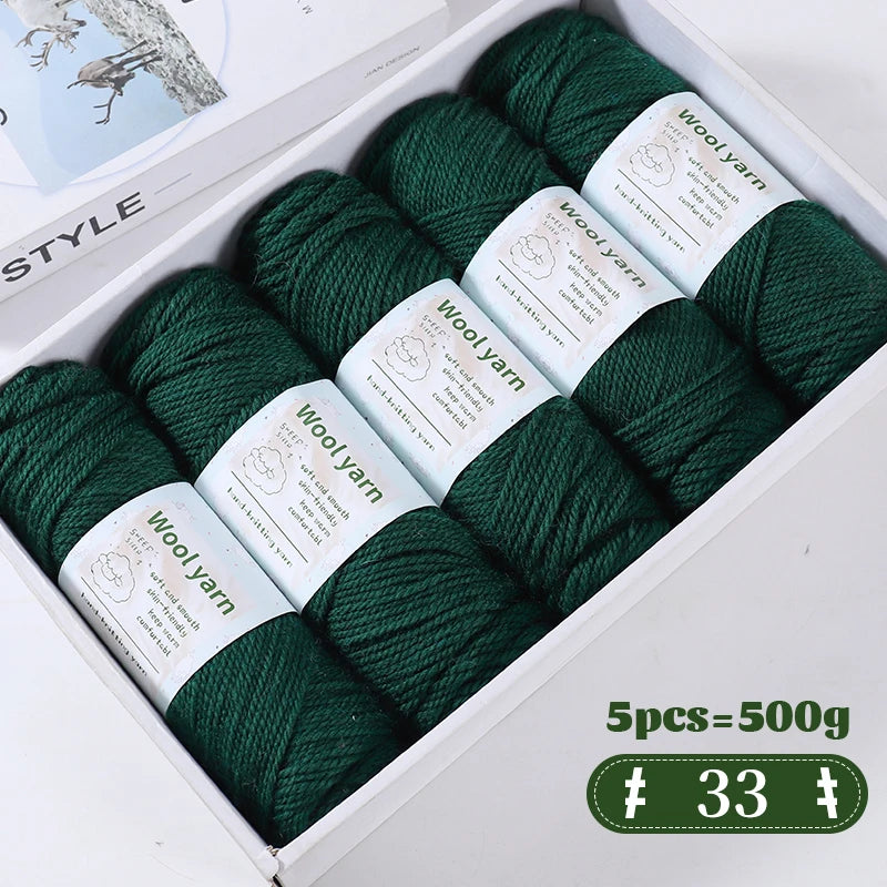 Yarn, Thick Rainbow Gradient for Coats, Scarves, Gloves & Creative Knitwear