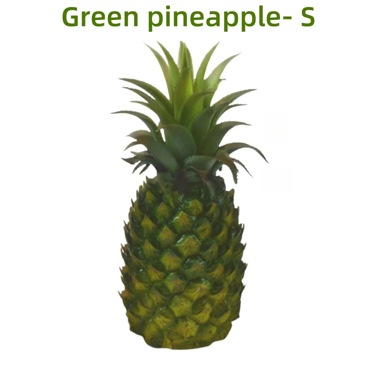 Artificial Pineapple Realistic Fake Fruit Decor S M L Yellow Green 3-11in