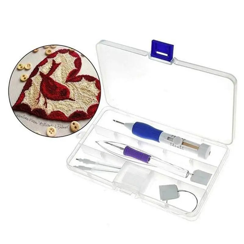 Punch Needle Tool Set, Embroidery Pen for Handmade Needlework & Yarn Crafts
