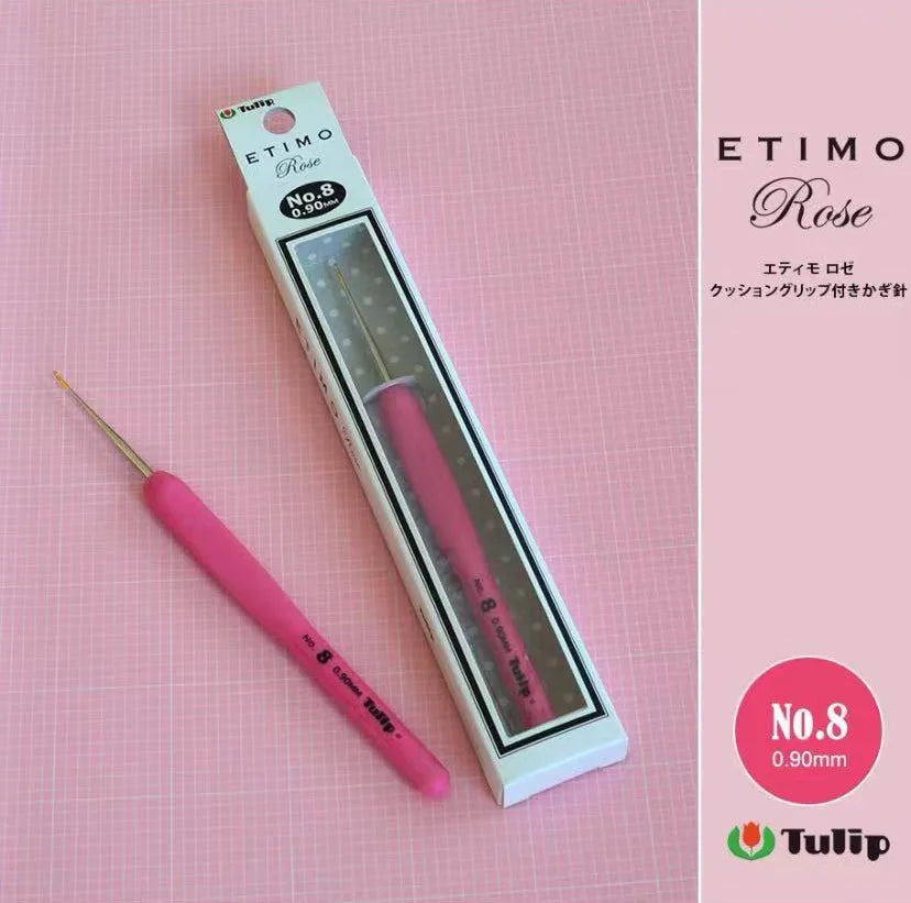 Crochet Hook, Tulip Etimo Rose for Handmade Yarn Crafts & Needlework