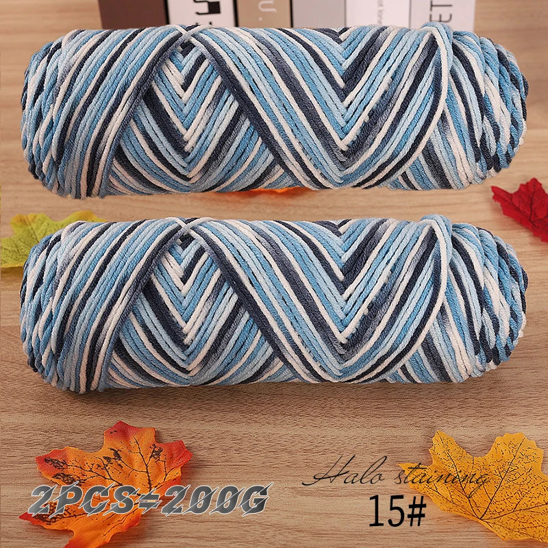 Yarn, Multicolor for Handmade Scarves, Sweaters & Crochet Accessories