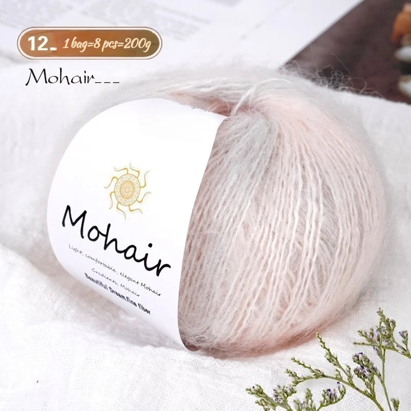 Yarn, Striped Gradient for Crochet Openwork Sweaters, Scarves & Shawls