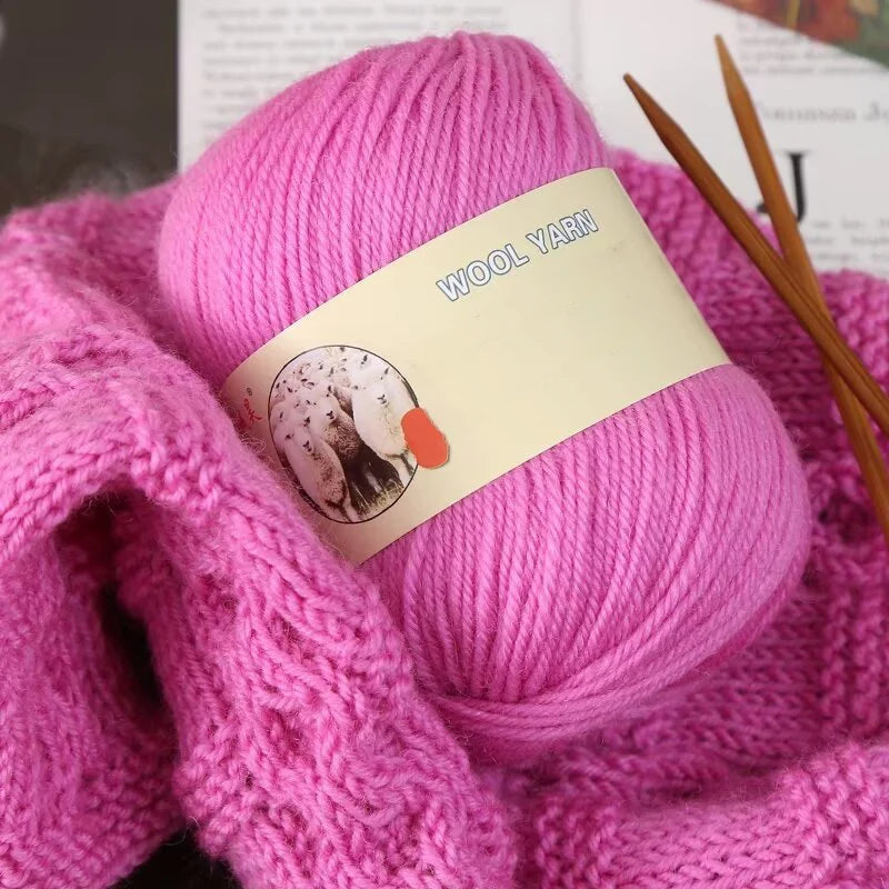 Yarn, Medium-Thick for Hand Knitting Sweaters, Hats, Scarves & Coats