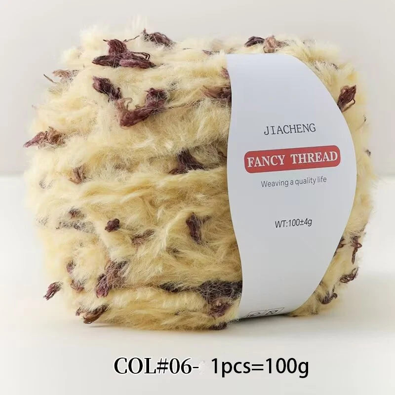 Yarn, Wide Faux Fur Texture for Knitting Coats, Scarves & Accessories
