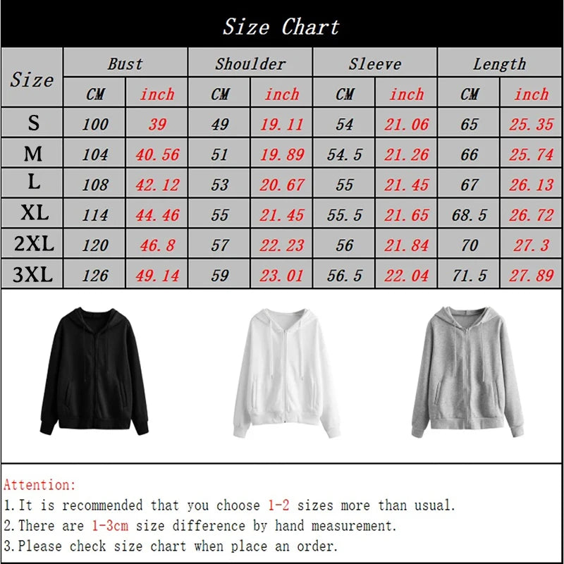 Hoodie Men's Zip Up Hooded Sweatshirt Long Sleeve Loose Fit Casual 3 Colors
