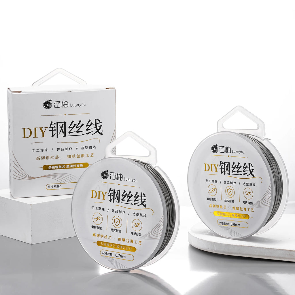 Beading Wire Stainless Steel Tiger Tail Line Roll DIY Jewelry Making