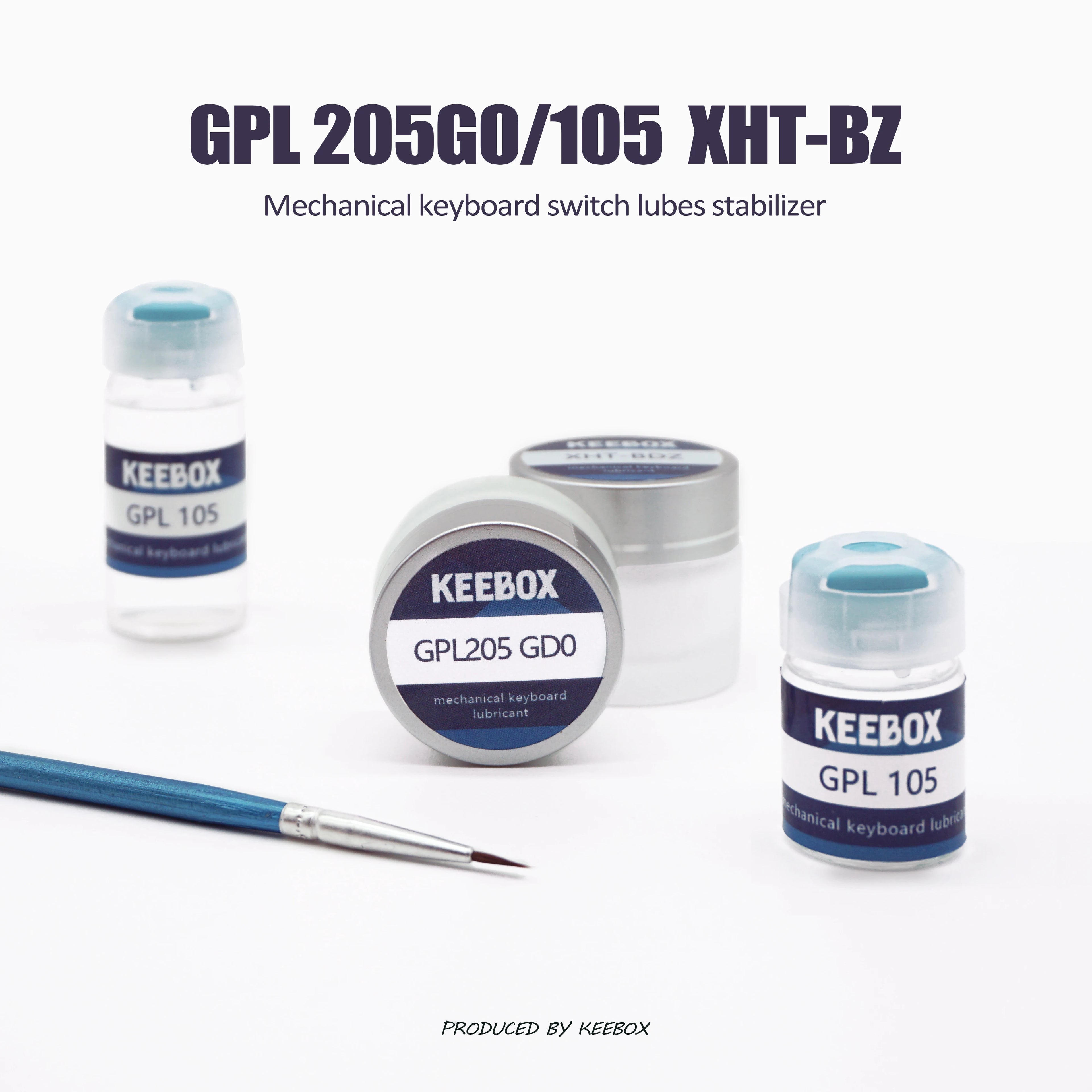 Keebox Krytox GPL205G0 GPL105 XHT-BDZ Mechanical Keyboard Switch Lube Customization Kit