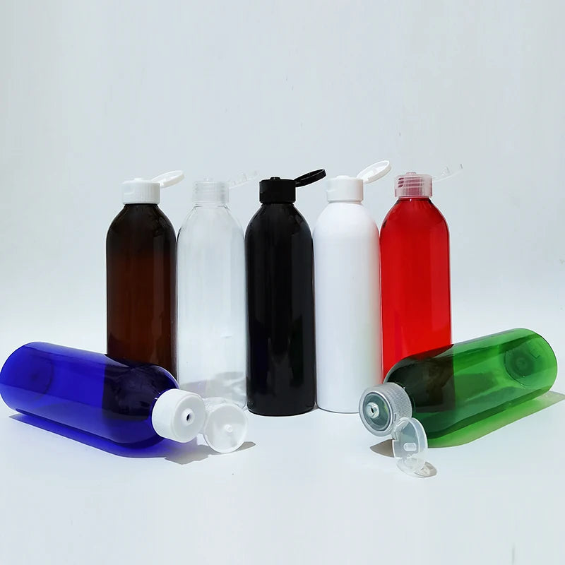Flip-Top Bottles Empty PET Plastic Cosmetic Packaging Containers 30 Pack
