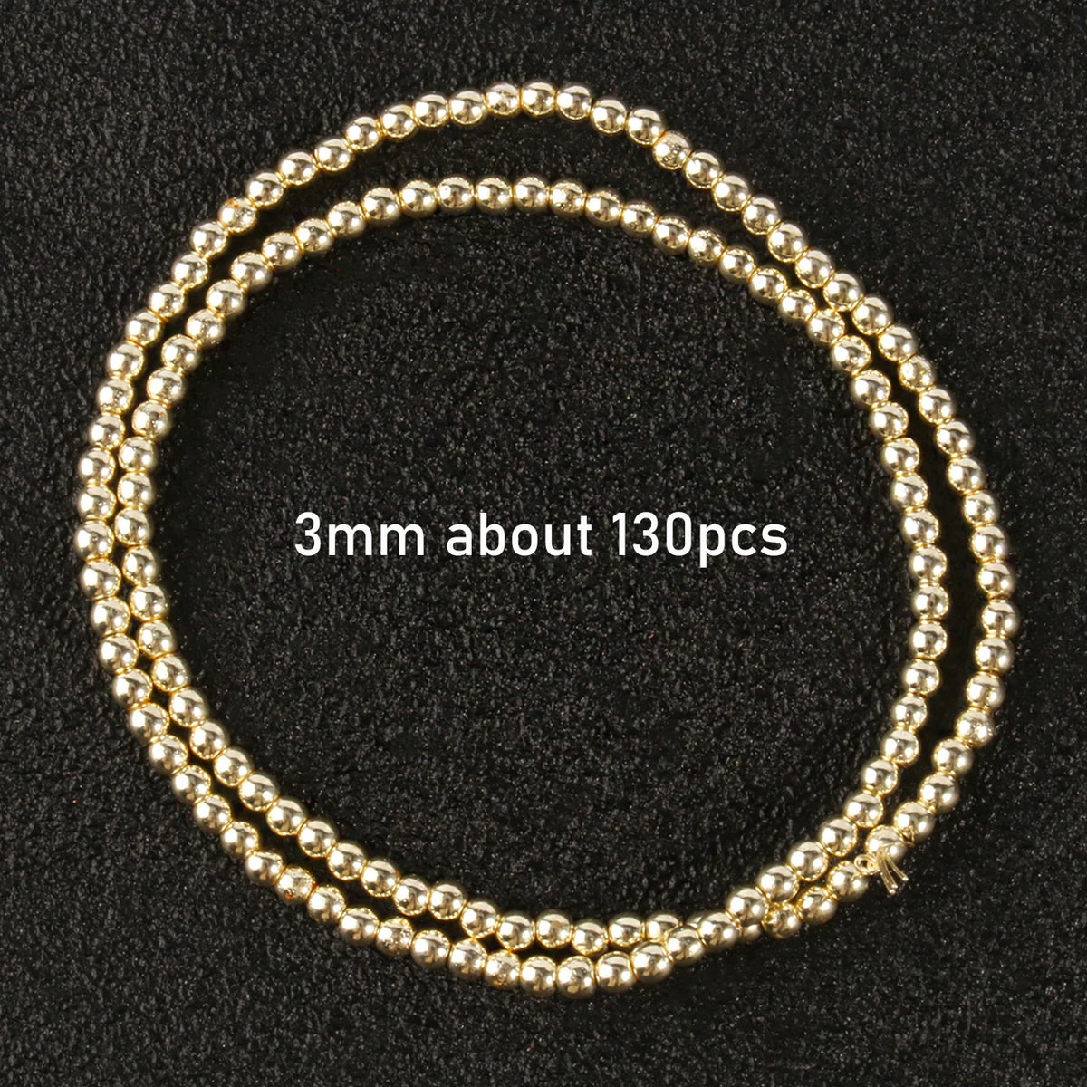 Stone Beads Gold-Tone Hematite-Style Mixed Shapes for DIY Jewelry Making
