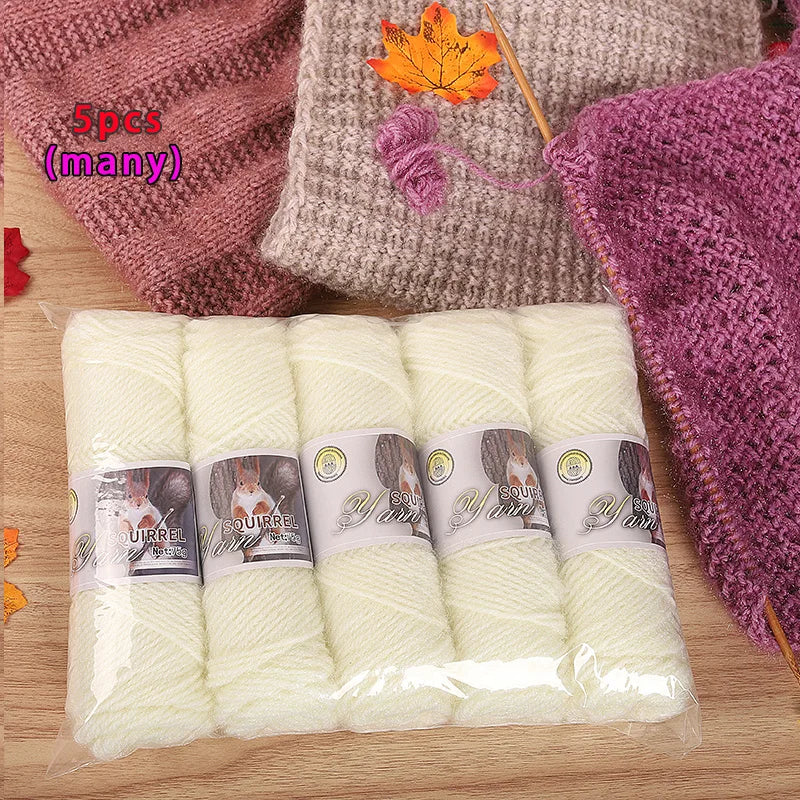 Yarn, Thick Textured for Handmade Hats, Scarves, Coats & Creative Gifts
