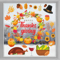 Thanksgiving Window Clings Maple Pumpkin Squirrel Stickers Thanksgiving Decoration For Home Autumn Wall Sticker Window Ornaments