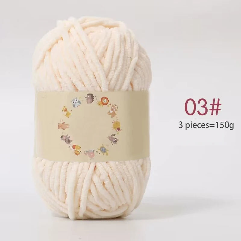 Yarn, Fine Chenille for Handmade Bear Crafts, Pillows, Sweaters & Scarves