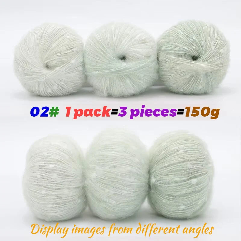 Yarn, Colorful Snow-Dot Effect for Knitting Sweaters, Hats, Scarves & Vests