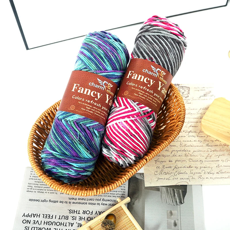 Yarn, Multicolor Gradient for Sweaters, Scarves, Hats, Gloves & Slippers
