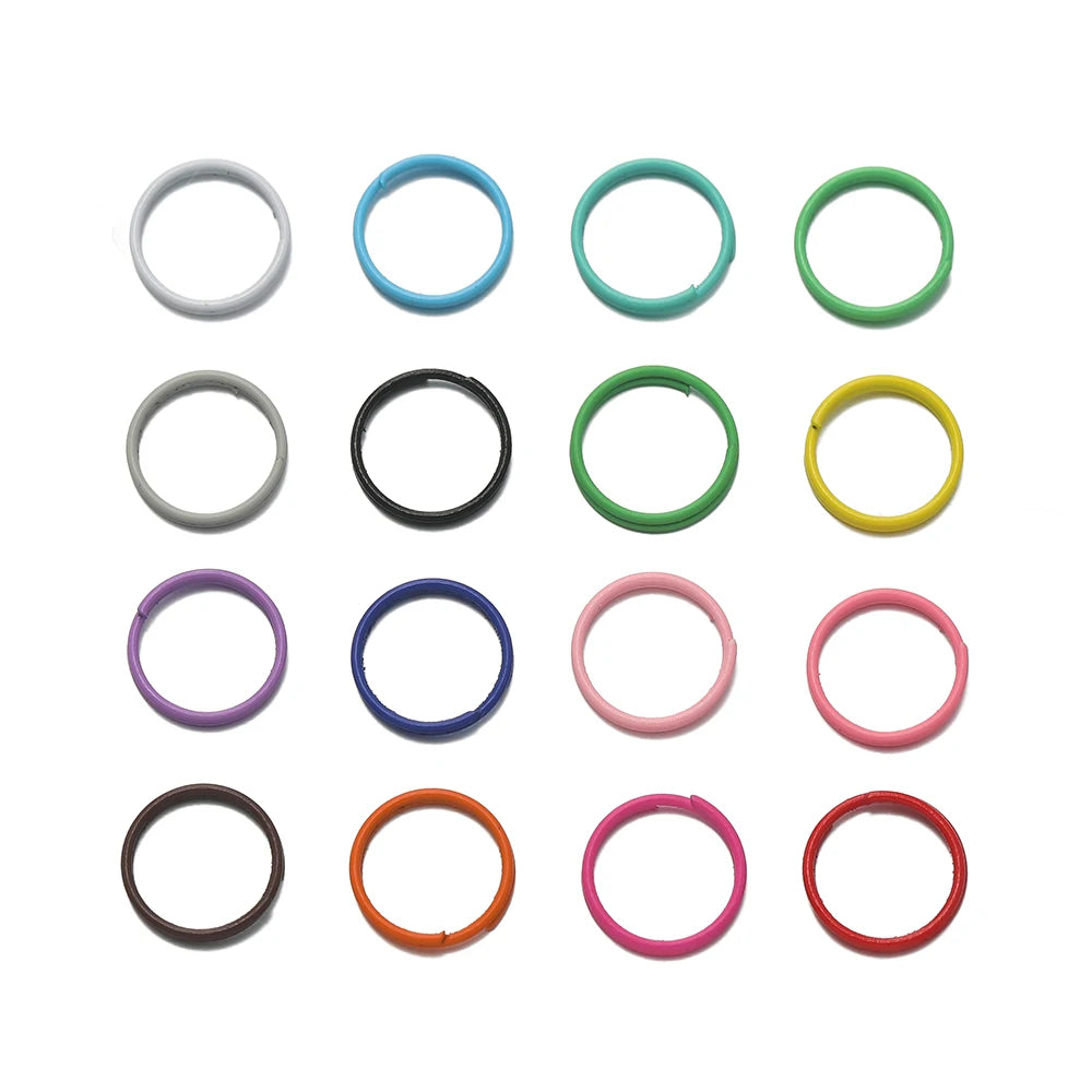 Jump Rings Colorful Open Double Circle Loop Ring Connector DIY Jewelry Making