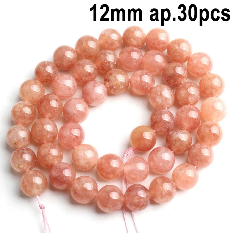 Stone Beads Nude Sunstone-Style Faceted Irregular for DIY Jewelry Making