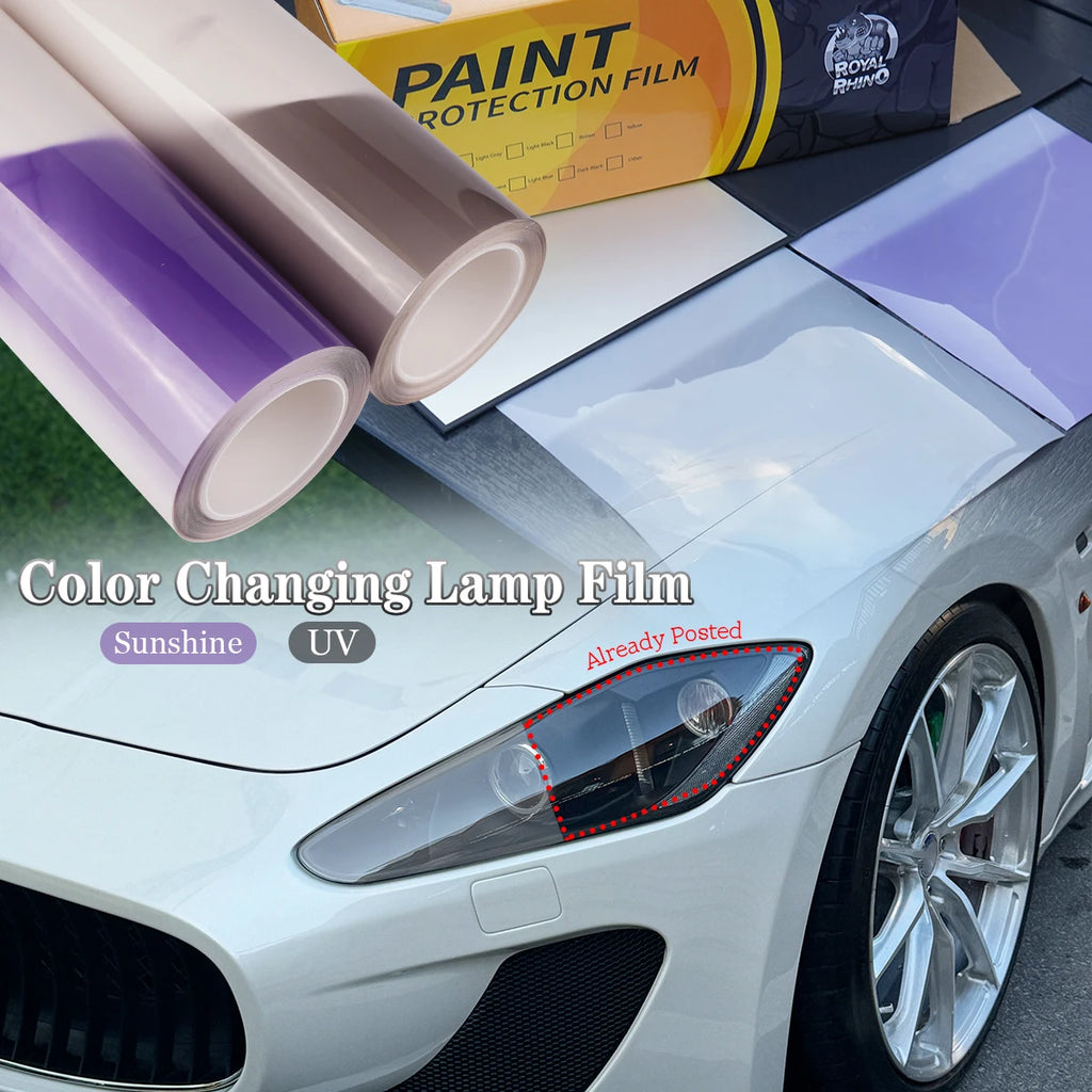 Headlight Tint Film Royal Rhino Photochromic TPU 3 Widths & 3 Lengths