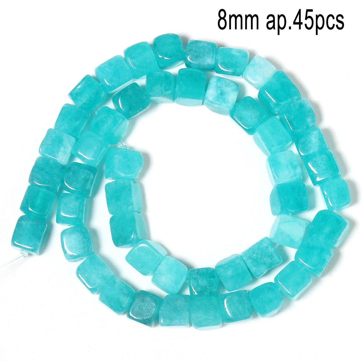 Stone Beads Amazonite-Style Faceted Mixed Shapes for DIY Jewelry Making