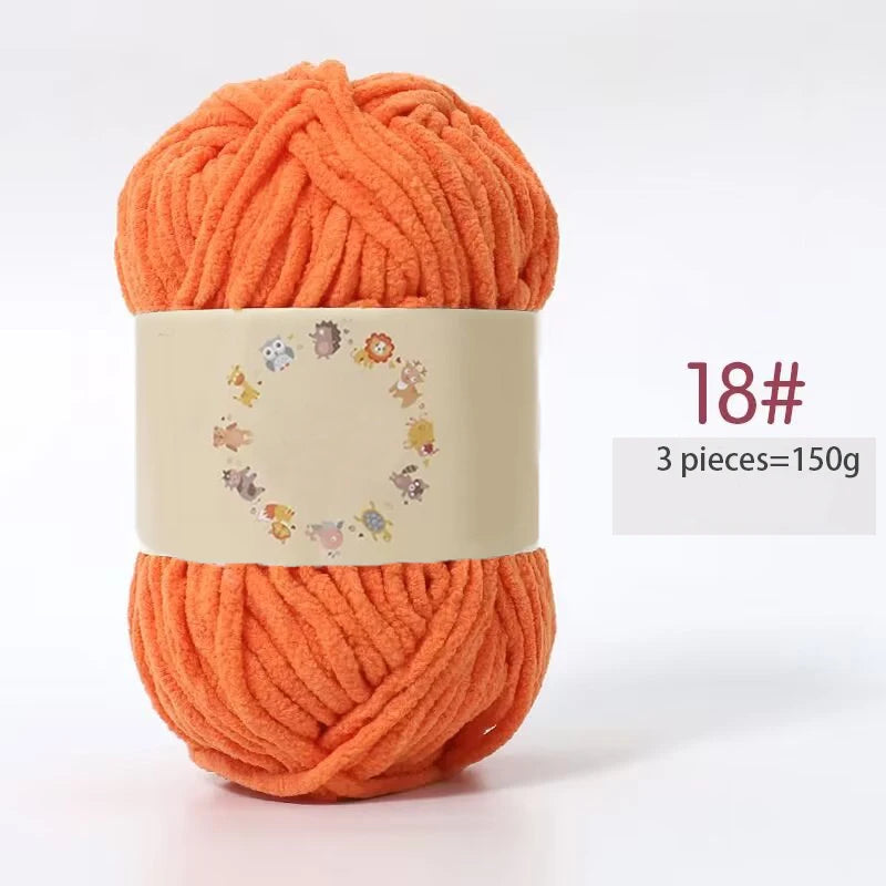 Yarn, Fine Chenille for Handmade Bear Crafts, Pillows, Sweaters & Scarves
