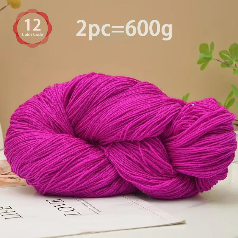 Yarn, Medium-Fine for Knitting Sweaters, Scarves, Vests & Handmade Blankets