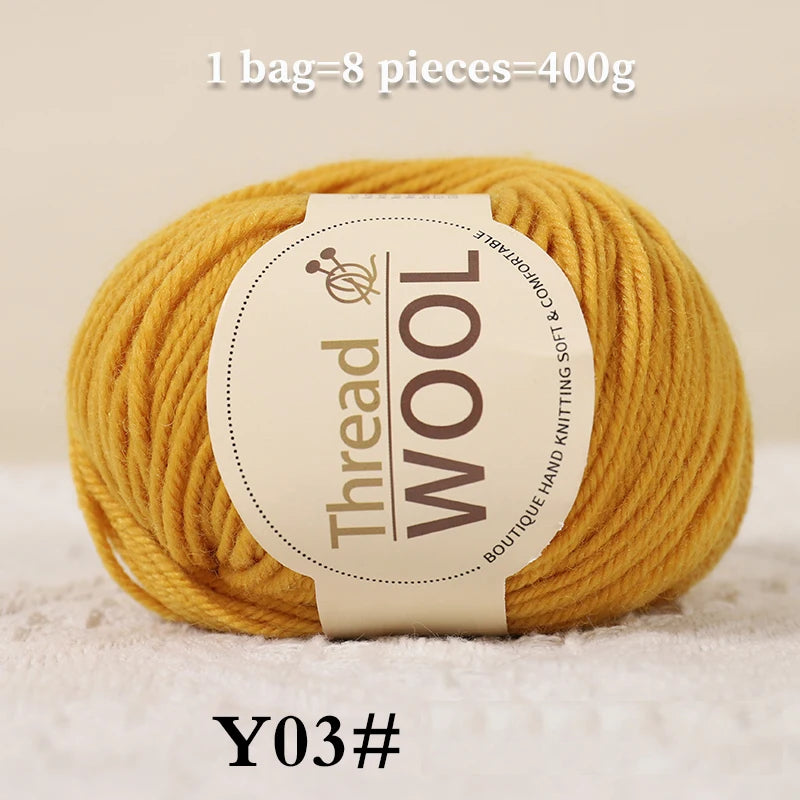 Yarn, Medium-Thick for Sweaters, Scarves, Gloves, Socks, Shawls & Coats
