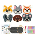 Punch Needle Coaster Kit, SDOYUNO Animal Designs for Beginner Embroidery