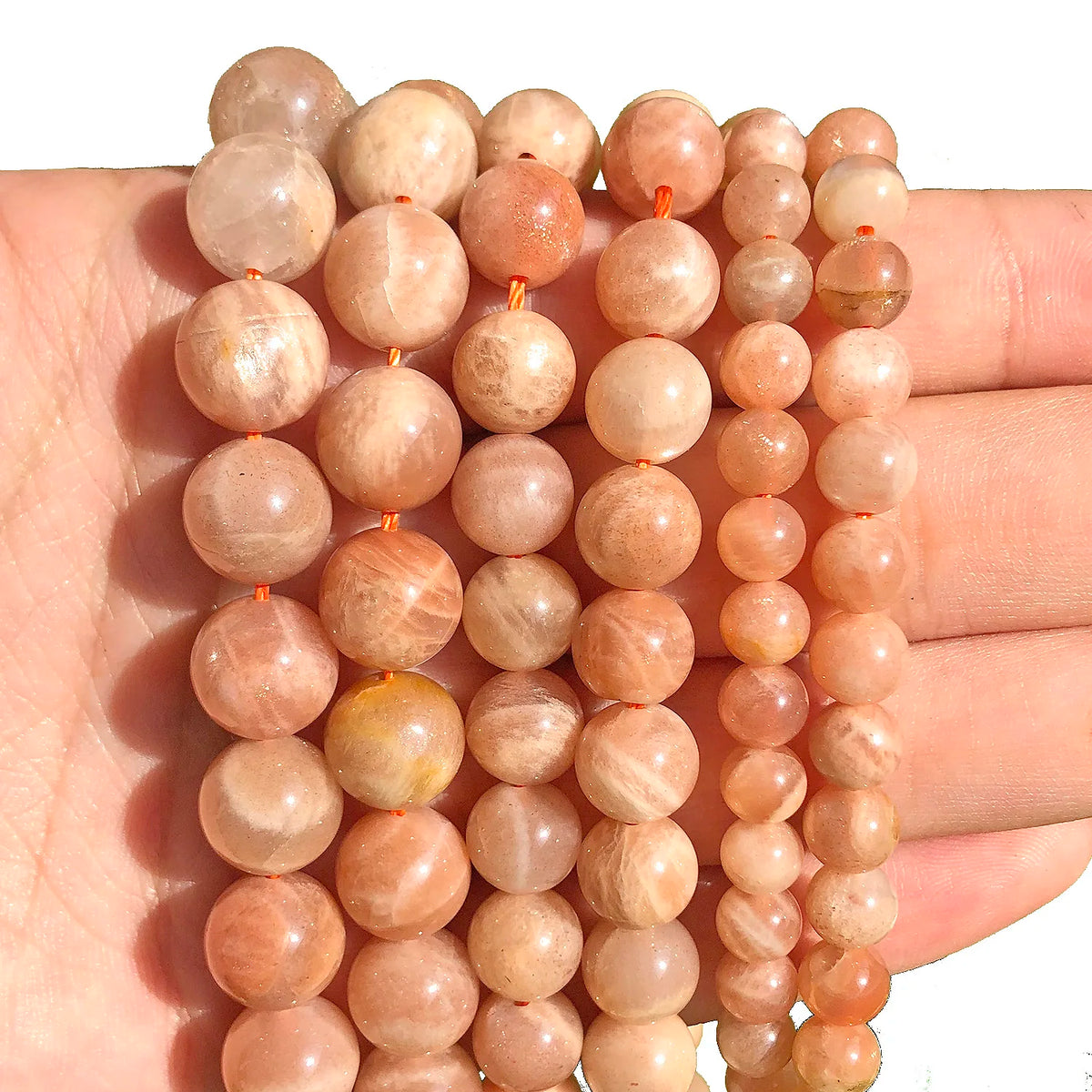 Stone Beads Nude Sunstone-Style Faceted Irregular for DIY Jewelry Making