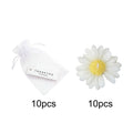 1pc/5pcs/10pcs Daisy Shaped Candles Set - Wedding Favors Gift Basket, Bridal Shower Decor, Scented Soy Wax For Home Fragrance